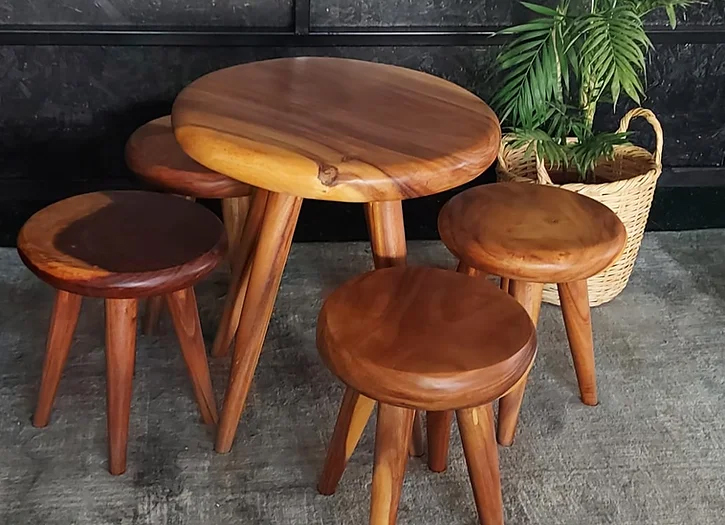 סט קפה שולחן 4 כסאות