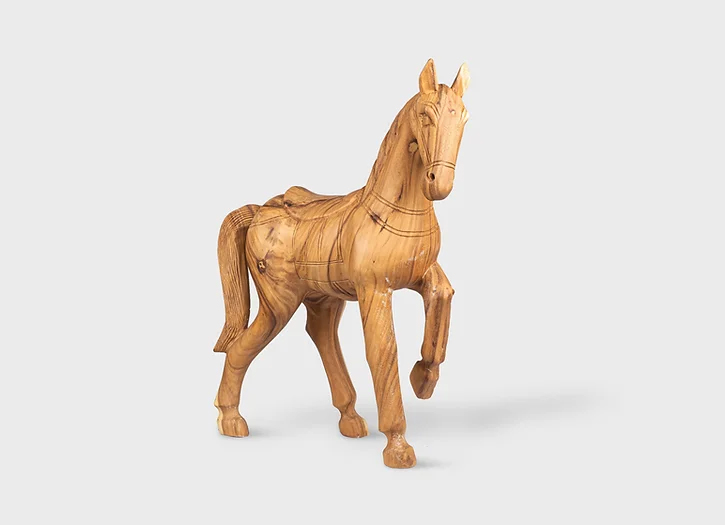 פסל סוס - עץ מלא 1